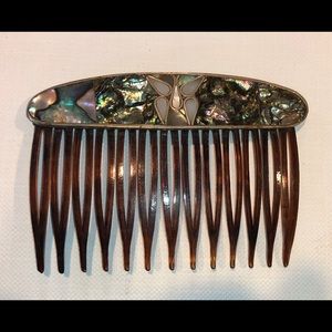 Vintage Mexican Abalone Hair Comb